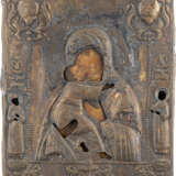 AN ICON SHOWING THE VOLOKOLAMSKAYA MOTHER OF GOD WITH OK - photo 1