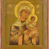 A RARE ICON SHOWING THE KONEVSKAYA MOTHER OF GOD (GOLUBI - Foto 1