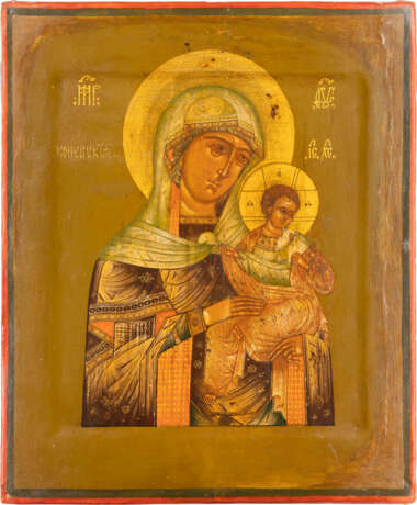 A RARE ICON SHOWING THE KONEVSKAYA MOTHER OF GOD (GOLUBI - Foto 1