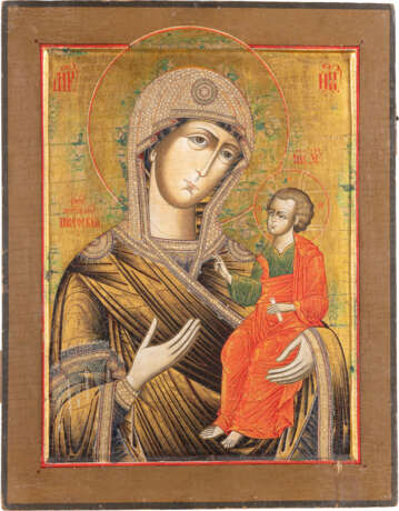 A VERY LARGE ICON SHOWING THE IVERSKAYA MOTHER OF GOD Ru - Foto 1