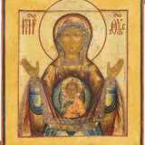 A FINE ICON SHOWING THE MOTHER OF GOD OF THE SIGN WITH A - фото 2