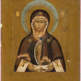 A RARE AND VERY FINE ICON SHOWING THE MOTHER OF GOD, HEL - photo 1