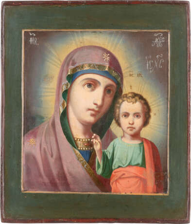 AN ICON SHOWING THE KAZANSKAYA MOTHER OF GOD Russian, mi - photo 1