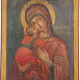 A LARGE DOUBLE-SIDED PROCESSIONAL ICON SHOWING THE VLADI - photo 1