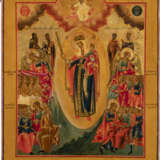 A LARGE AND FINE ICON SHOWING THE MOTHER OF GOD 'JOY TO - photo 2