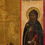 AN ICON SHOWING THE MOTHER OF GOD OF THE SIGN Russian, c - Foto 4