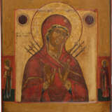 AN ICON SHOWING THE MOTHER OF GOD 'OF THE SEVEN SORROWS' - photo 1