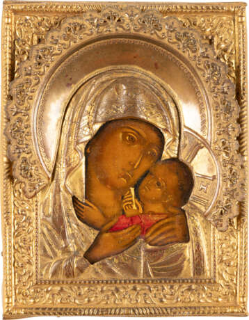 A SMALL ICON SHOWING THE KORSUNSKAYA MOTHER OF GOD WITH - Foto 1