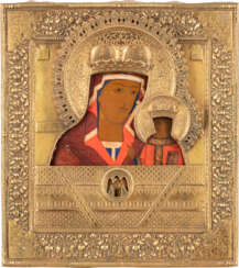 AN ICON OF THE MOTHER OF GOD OF CHENSTOKHOVSKAYA (SOFTEN