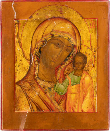 AN ICON SHOWING THE KAZANSKAYA MOTHER OF GOD Russian, ci - photo 1