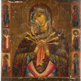 A SMALL ICON SHOWING THE MOTHER OF GOD 'OF THE SEVEN SOR - фото 1