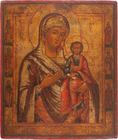 A LARGE ICON SHOWING THE SMOLENSKAYA MOTHER OF GOD Russi - Foto 1