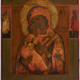 AN ICON SHOWING THE VLADIMIRSKAYA MOTHER OF GOD Russian, - фото 1