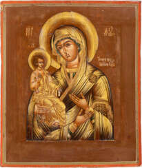 A FINE ICON SHOWING THE THREE-HANDED MOTHER OF GOD Russi