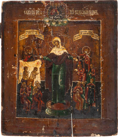 TWO ICONS SHOWING ST. NICHOLAS OF MYRA AND THE MOTHER OF - photo 3