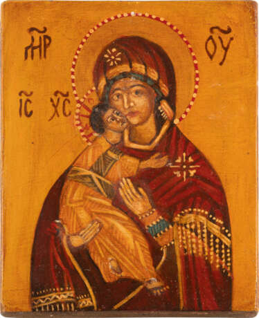 TWO ICONS WITH OKLAD SHOWING THE MOTHER OF GOD OF KAZAN - Foto 3