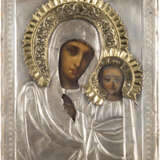 A SMALL ICON SHOWING THE KAZANSKAYA MOTHER OF GOD WITH A - photo 1