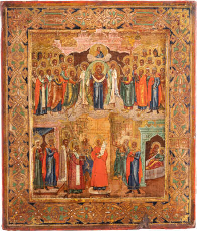 AN ICON SHOWING THE PROTECTING VEIL OF THE MOTHER OF GOD - Foto 1