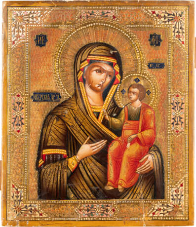 AN ICON SHOWING THE IVERSKAYA MOTHER OF GOD Russian, cir - photo 1