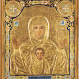 A RARE AND LARGE ICON SHOWING THE MOTHER OF GOD OF THE S - Foto 1