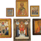 SIX ICONS: AN ICON SHOWING THE MOTHER OF GOD OF THE KIEV - photo 1