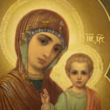 A VERY FINE SIGNED AND DATED ICON SHOWING THE MOTHER OF - photo 2