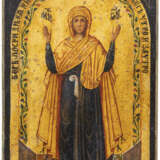 A SMALL ICON SHOWING THE MOTHER OF GOD 'THE UNBREAKABLE - фото 1