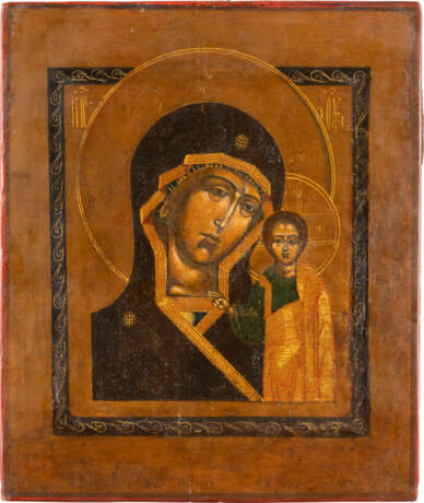 AN ICON SHOWING THE KAZANSKAYA MOTHER OF GOD Russian, 19 - Foto 1