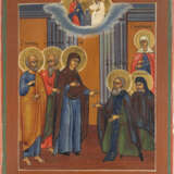 A SMALL ICON SHOWING THE APPEARANCE OF THE MOTHER OF GOD - photo 1