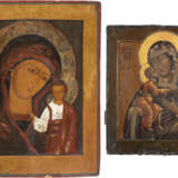 TWO ICONS: THE FEODOROVSKAYA MOTHER OF GOD AND A LARGE I - photo 1