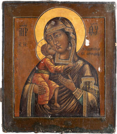 TWO ICONS: THE FEODOROVSKAYA MOTHER OF GOD AND A LARGE I - фото 3