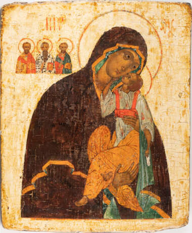 AN ICON SHOWING THE MOTHER OF GOD OF JAROSLAVL 2nd half - фото 1