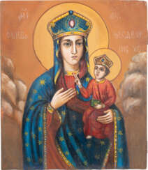 AN ICON SHOWING THE MOTHER OF GOD 20th century Oil on wo