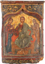 THE CENTRAL PANEL OF A TRIPTYCH SHOWING THE DEISIS Greek, 1