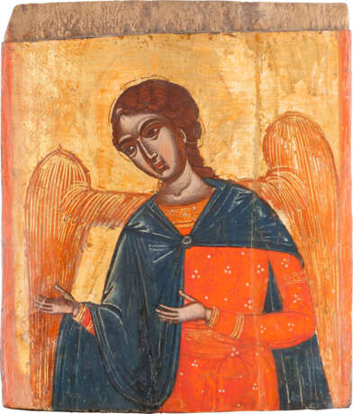 A FINE ICON SHOWING THE ARCHANGEL GABRIEL FROM A DEISIS FRO - фото 1
