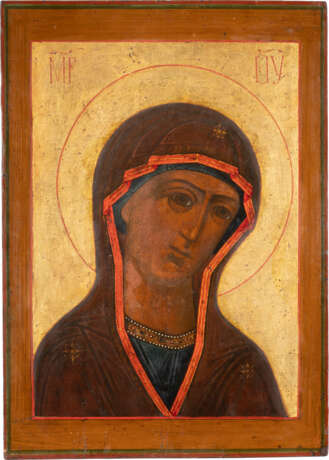 A VERY LARGE ICON SHOWING THE MOTHER OF GOD FROM A DEISIS R - photo 1