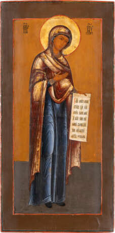 A LARGE ICON SHOWING THE MOTHER OF GOD FROM A DEISIS Russia - photo 1