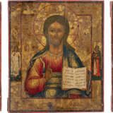 THREE DATED, FINE AND SMALL ICONS FORMING A DEISIS: CHRIST - Foto 1