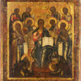 A FINE ICON SHOWING THE EXTENDED DEISIS Russian, 19th centu - Foto 1