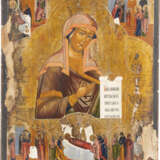 A VERY LARGE ICON SHOWING THE MOTHER OF GOD FROM A DEISIS A - фото 1