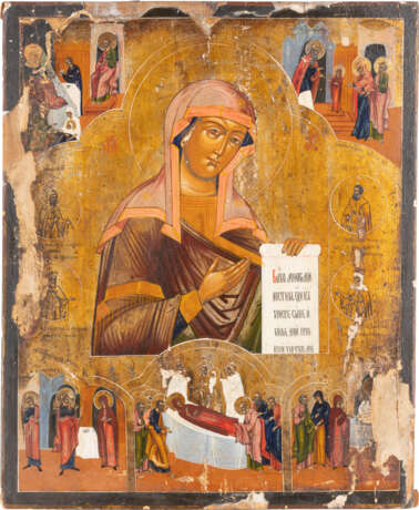 A VERY LARGE ICON SHOWING THE MOTHER OF GOD FROM A DEISIS A - Foto 1