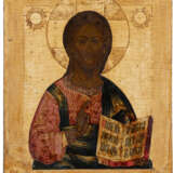 AN ICON SHOWING CHRIST PANTOKRATOR Russian, late 18th centu - фото 1