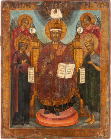 A LARGE ICON OF THE EXTENDED DEISIS Russian, Vetka, 19th ce - фото 1