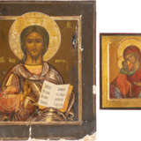 TWO ICONS SHOWING THE FEODOROVSKAYA MOTHER OF GOD AND CHRIS - фото 1