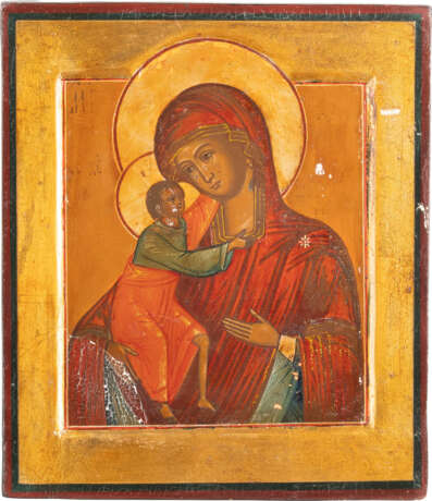 TWO ICONS SHOWING THE FEODOROVSKAYA MOTHER OF GOD AND CHRIS - Foto 3