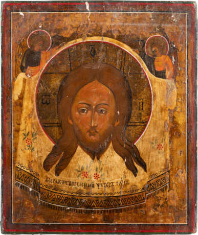 THREE ICONS SHOWING CHRIST PANTOKRATOR, THE MANDYLION AND S - photo 3