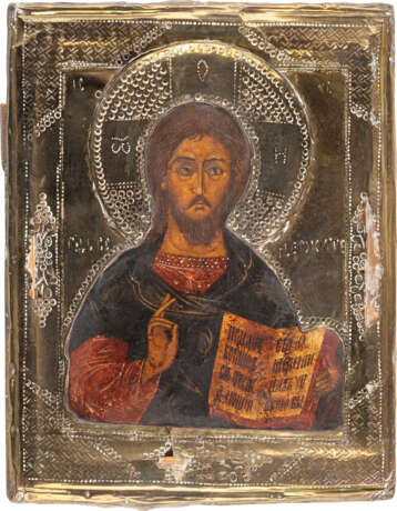 TWO ICONS SHOWING CHRIST PANTOKRATOR WITH RIZA AND THE VLAD - Foto 2