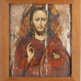 A LARGE ICON SHOWING CHRIST THE SAVIOUR Russian, mid 19th c - Foto 1