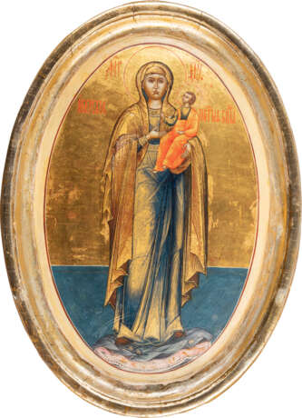 A VERY LARGE AND FINE ICON SHOWING THE IVERSKAYA MOTHER OF - photo 1