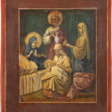 A SMALL ICON SHOWING THE NATIVITY OF THE MOTHER OF GOD Russ - photo 1